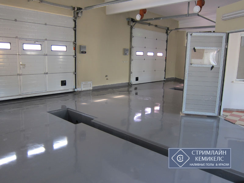 Полы для автомойки